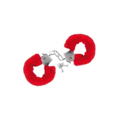Menottes Pour Poignets Fourrure Rouge