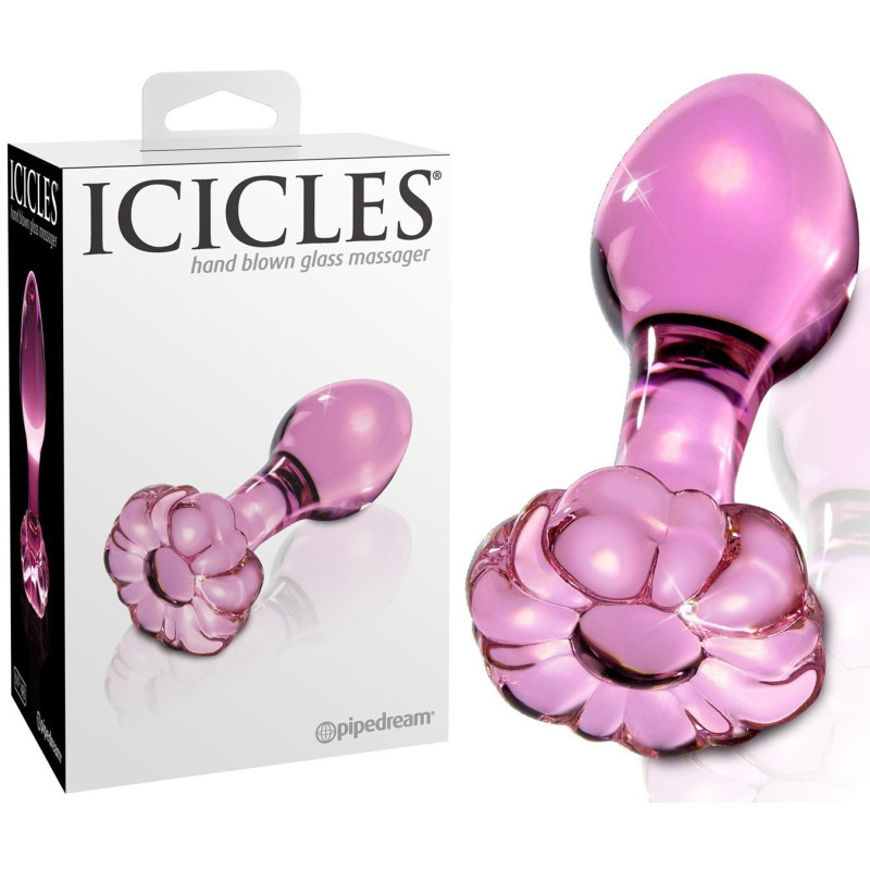 Gode Anal En Verre Rose Icicles No 48