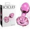 Vidro Rosa Anal Dildo Icicles No 48