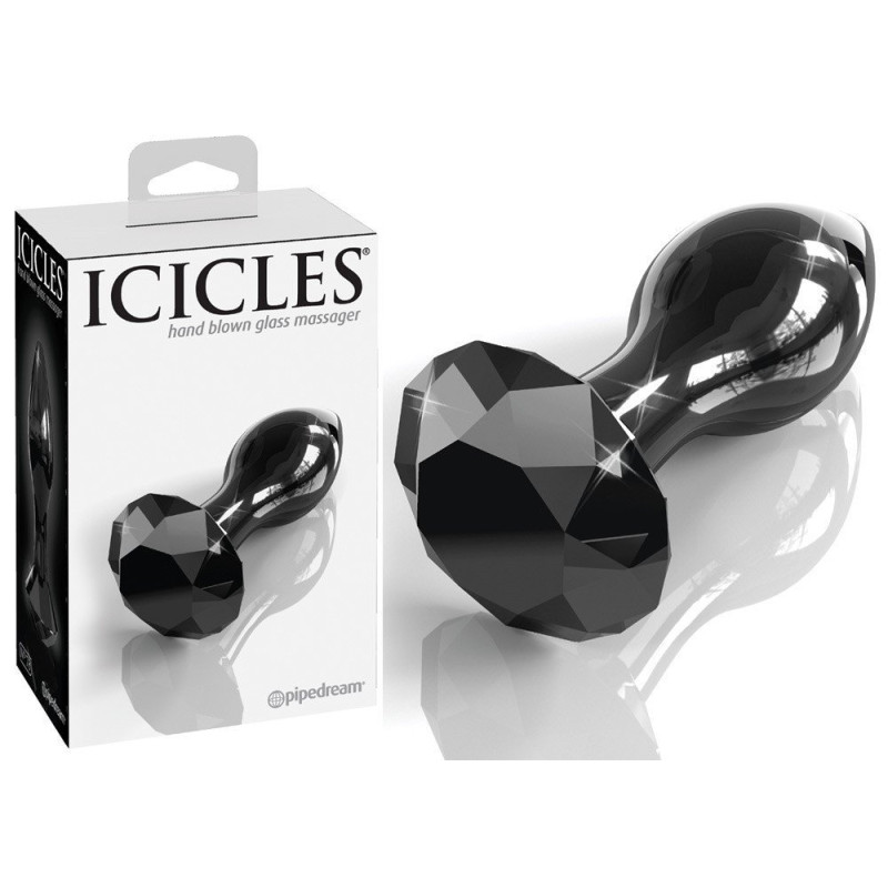 Plug En Verre Noir Icicles N°78
