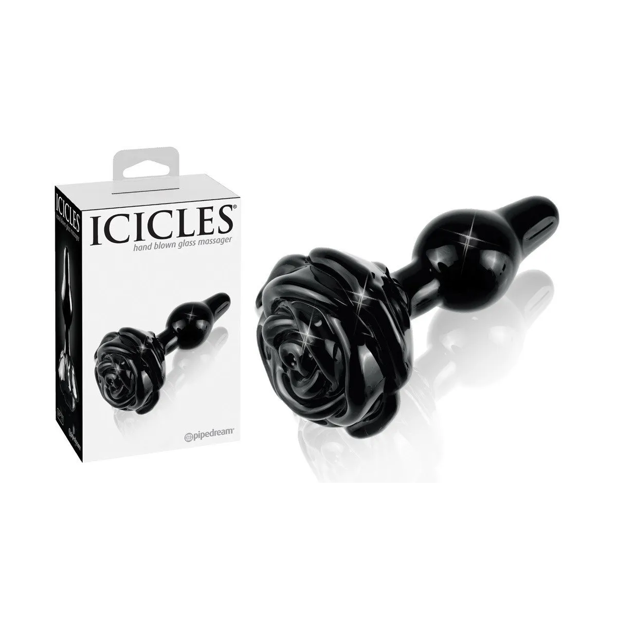 Plug En Verre Noir Icicles N°77