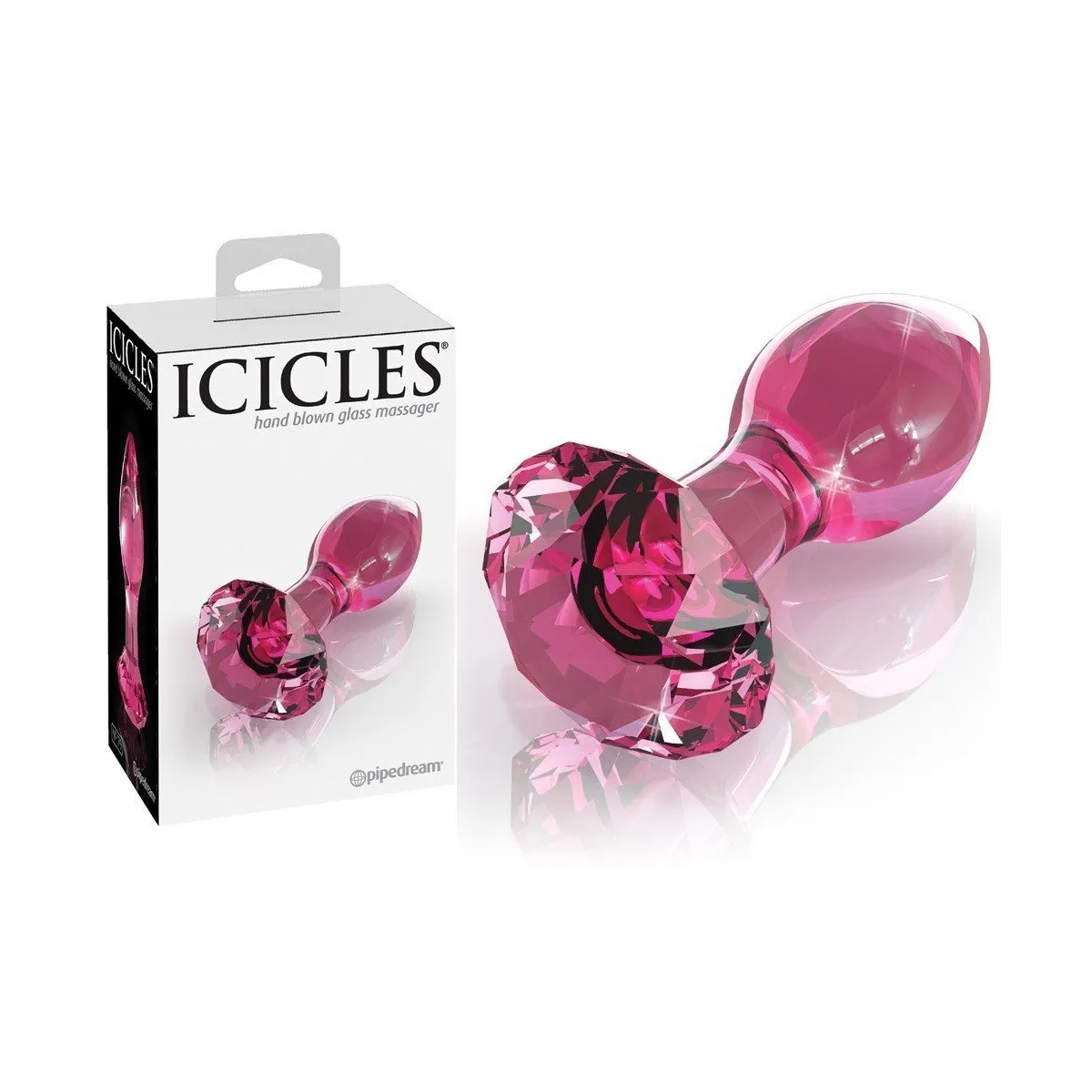 Pink Glass Plug Icicles N°79