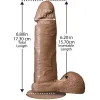 Consolador con ventosa The Realistic Cock Caramel Vac-U-Lock -