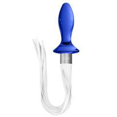 Plug Glass Whip Chrystalino Tail Blue