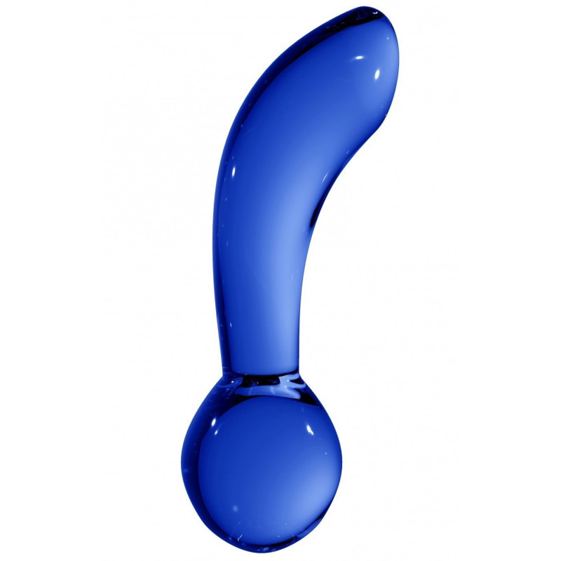 Gode En Verre Chrystalino Blaze Bleu