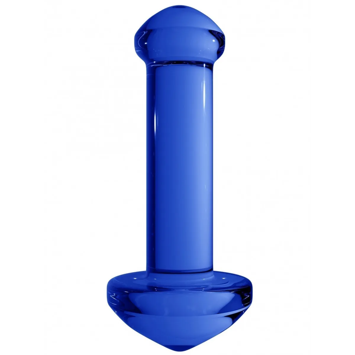 Massagem Azul De Vidro Dildo Chrystalino