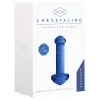 Massagem Azul De Vidro Dildo Chrystalino