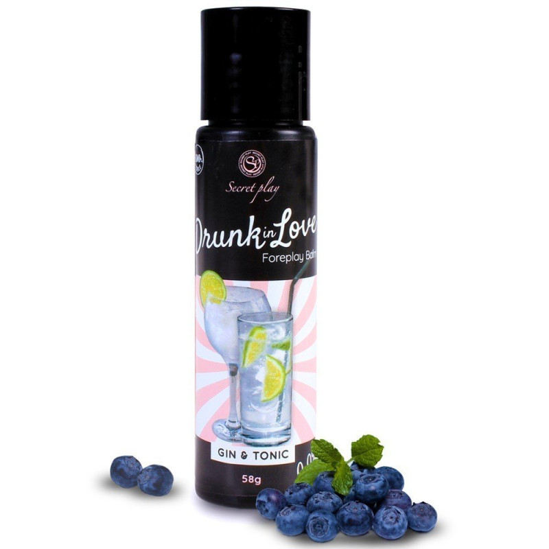 Lubrificante comestível Sabor Gin tônico - 60 ml