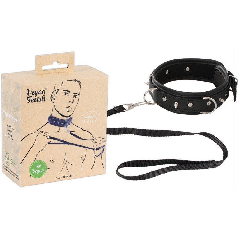 Collar y correa veganos