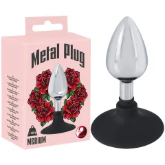 Plug Avec Ventouse Et Métal & Silicone - Medium