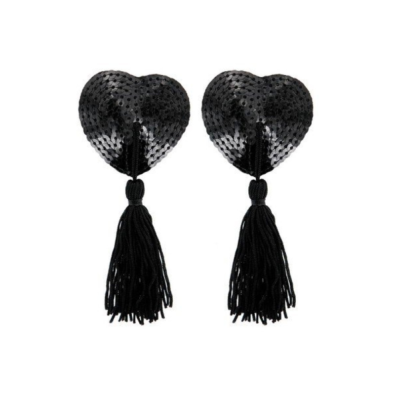 Cache Tetons Hearts In Black Glitter