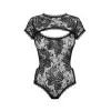 Body Sexy Noir Dentelle Peonesia