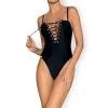 Escote biselado Monokini negro