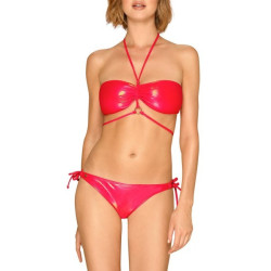 Bikini Sexy Rouge Brillant Coralya Obsessive - 1