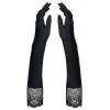 Miamor Black Long Gloves