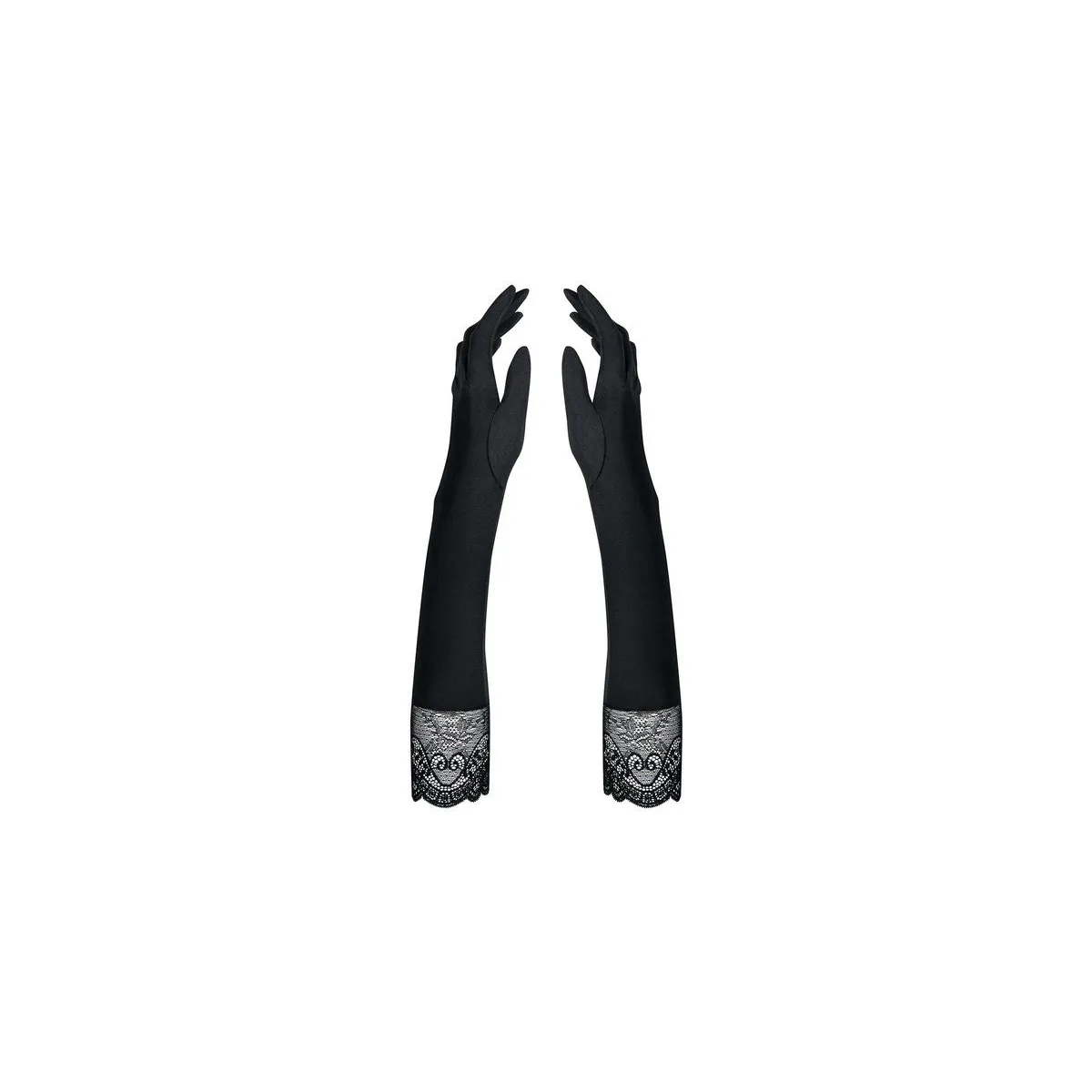 Miamor Black Long Gloves