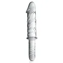 Glass Dildo 12 Clear Glossy Toys