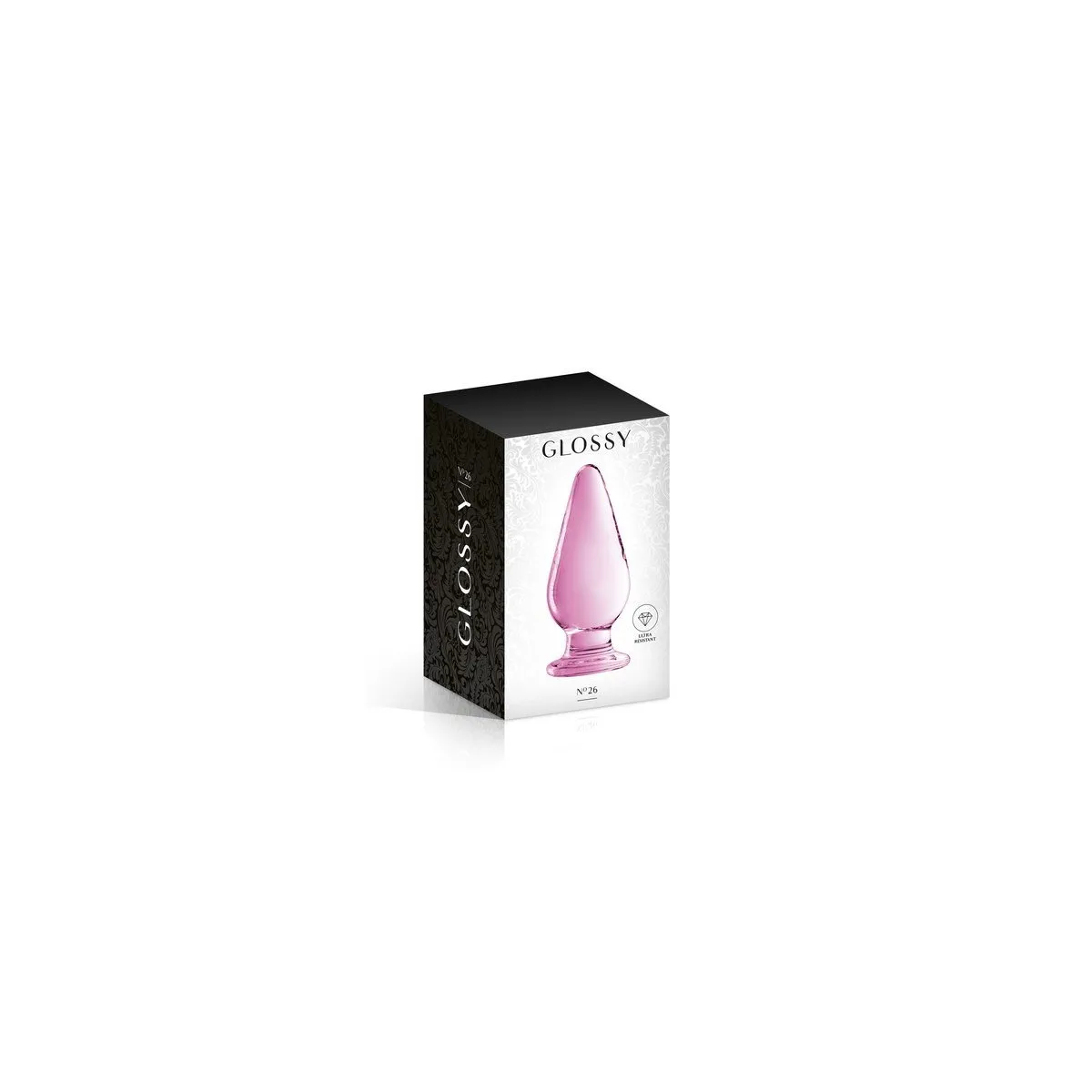 Glass Plug 26 Pink Glossy Toys