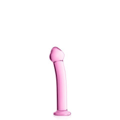 Consolador de cristal 14 juguetes rosa brillante