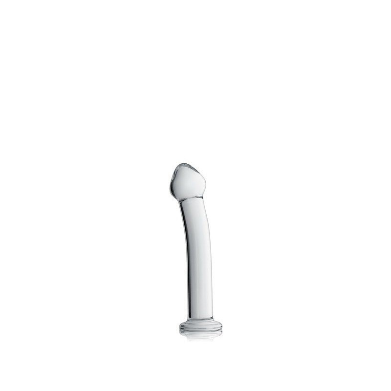 Glass Dildo 14 Clear Glossy Toys  