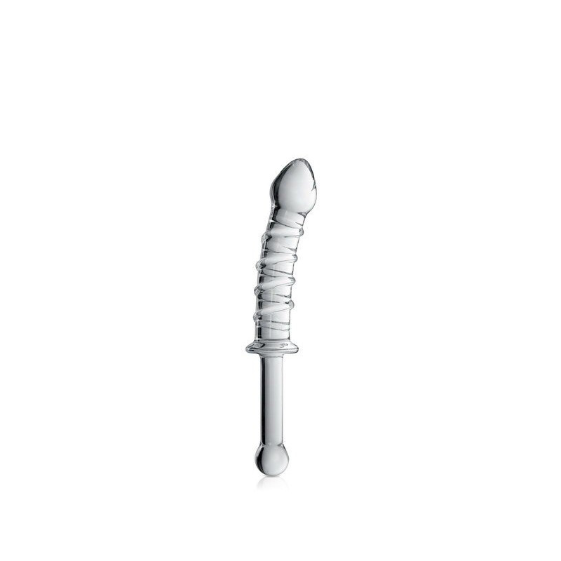 Glass Dildo 16 Clear Glossy Toys  