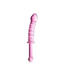 Glass Dildo 16 Pink Glossy Toys
