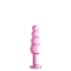Glass Dildo 9 Pink Glossy Toys Glossy Toys - 1