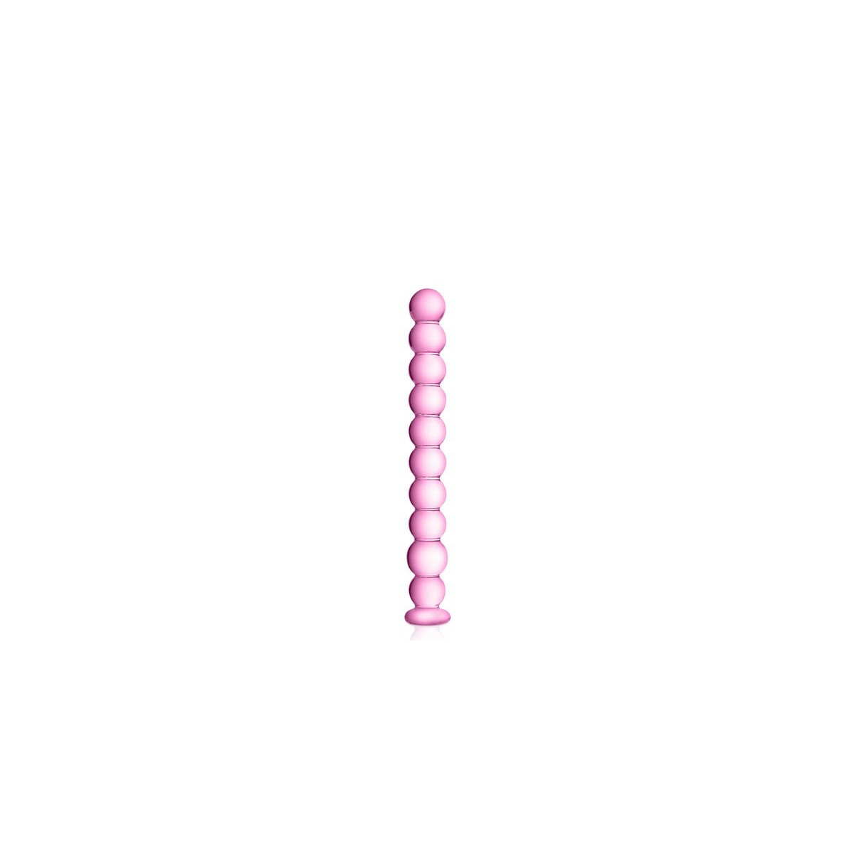 Consolador de cristal 18 juguetes rosa brillante