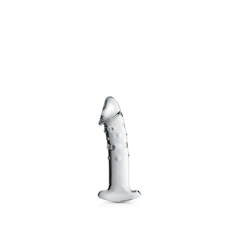Glass Dildo 3 Clear Glossy Toys  