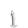 Dildo de vidro 3 brinquedos brilhantes claros