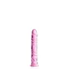 Vidro Dildo 4 Brinquedos Brilhantes Rosa