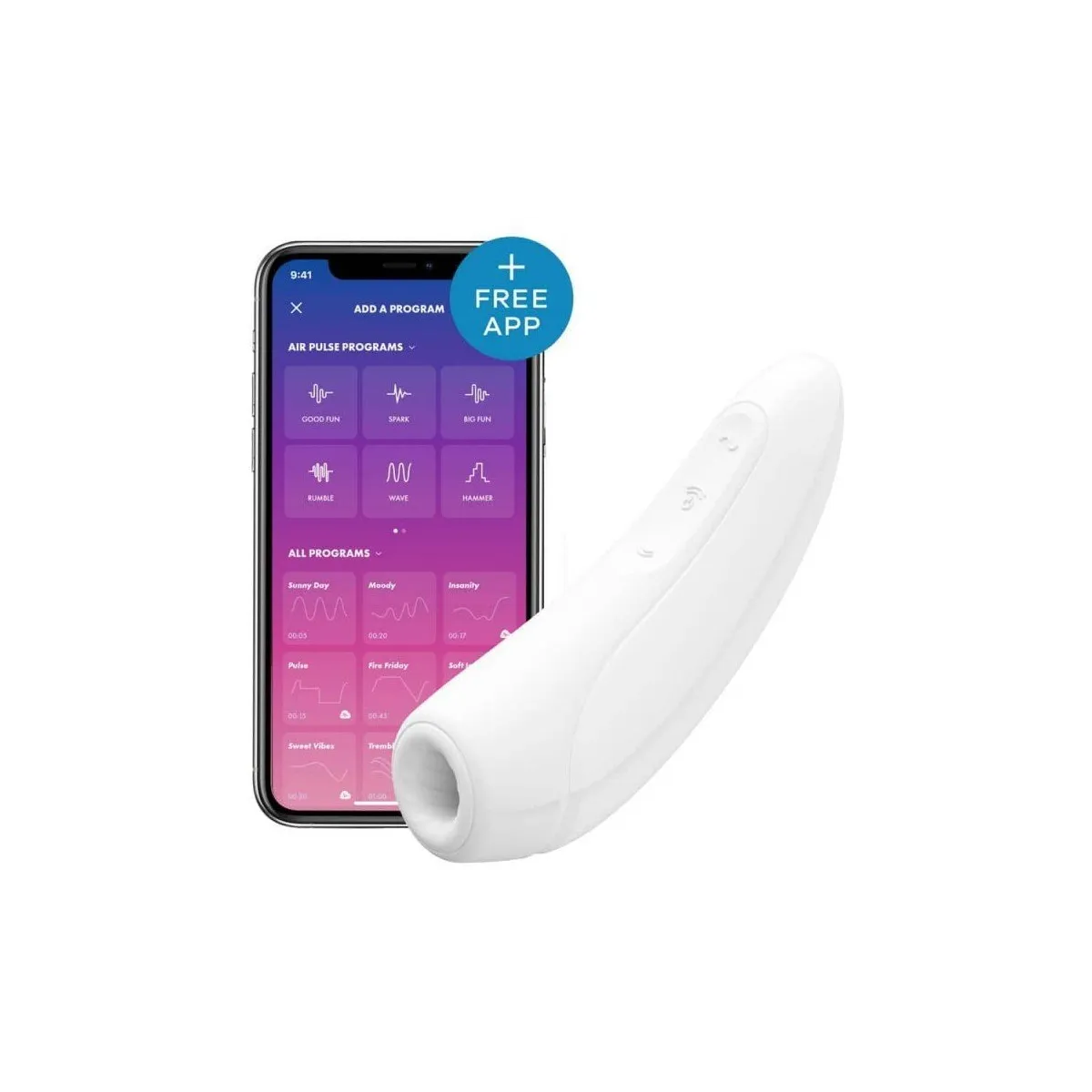 Satisfyer Curvy 1+ Blanc Satisfyer Curvy 1+ Blanc