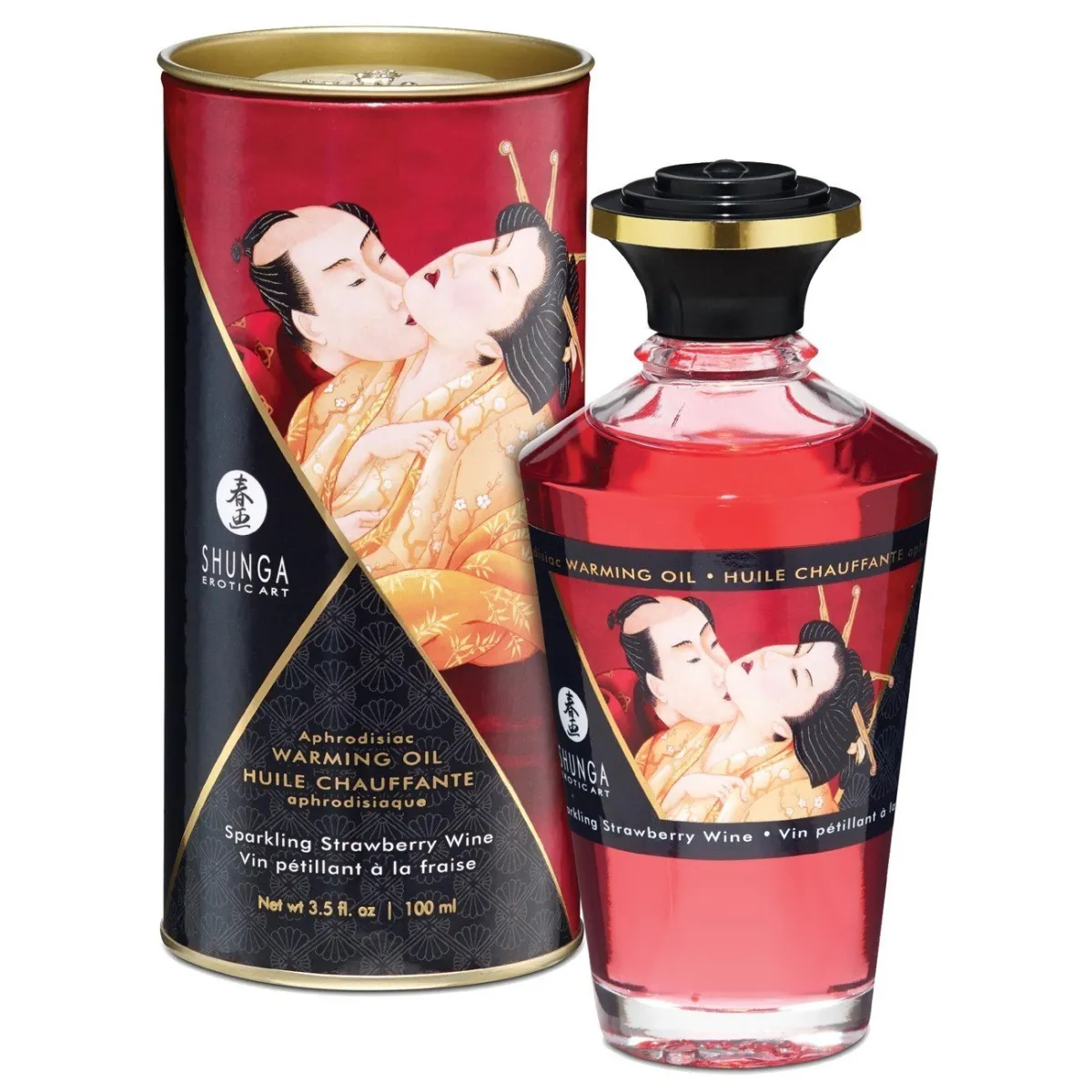 Shunga Aphrodisiac Heating Oil Strawberry Petillant Wine at 20 61