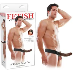 Vibrador Hollow Belt Brown Fetish Fantasy - 20 Cm