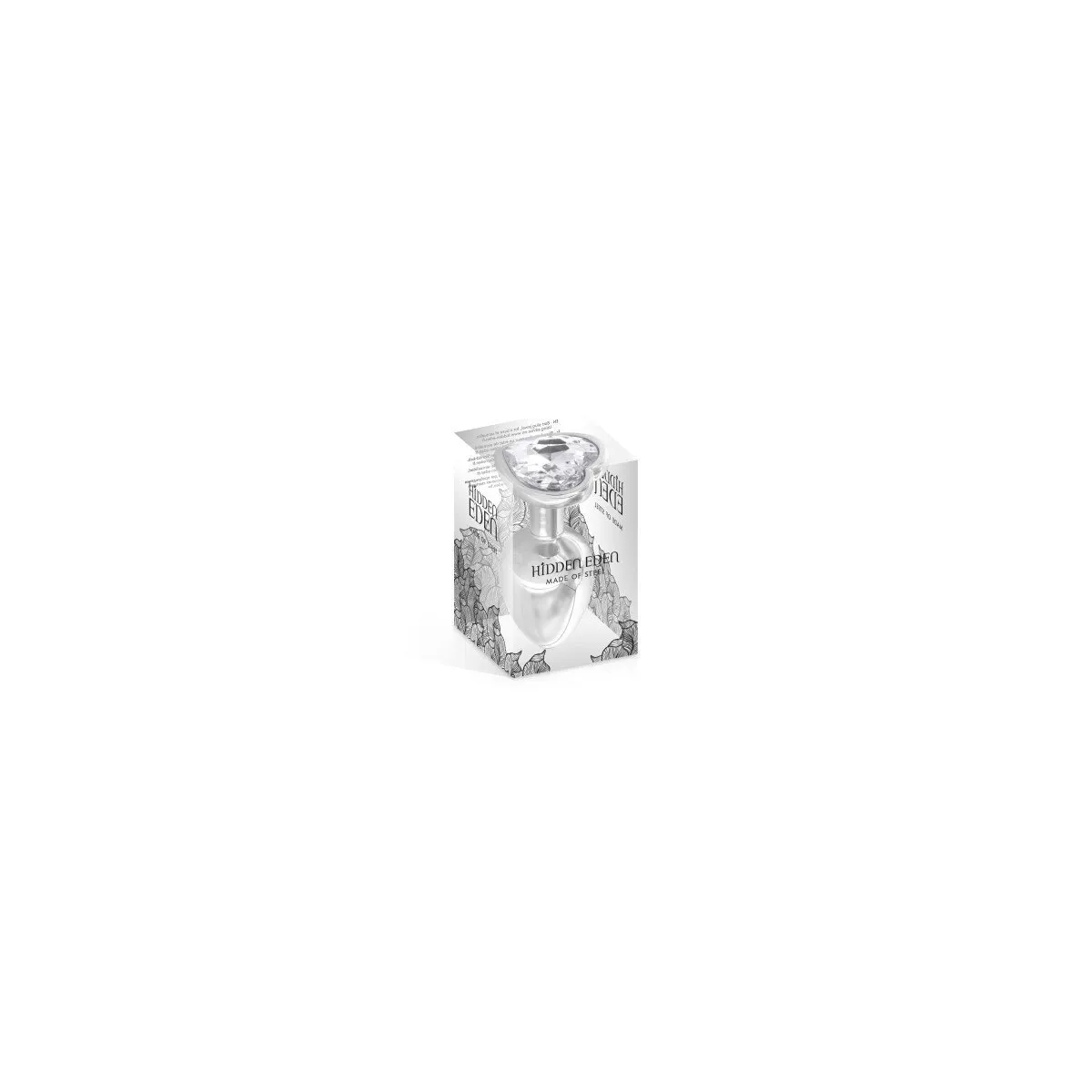 Gloria Silver Plug+Clear M Jewel
