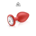 Plug de nuvem Silicone Vermelho+Bijou L