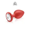 Plug de nuvem Silicone Vermelho+Bijou L