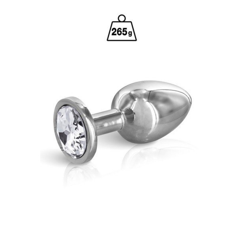 Faith Plug Argent+Bijou Clear M  