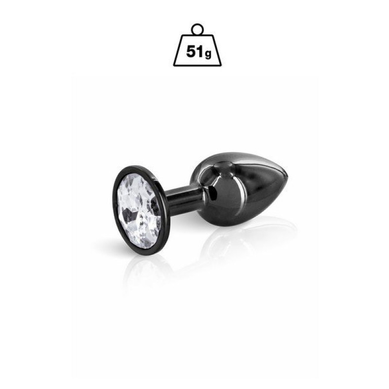 Angel Plug Noir+Bijou Clear S  