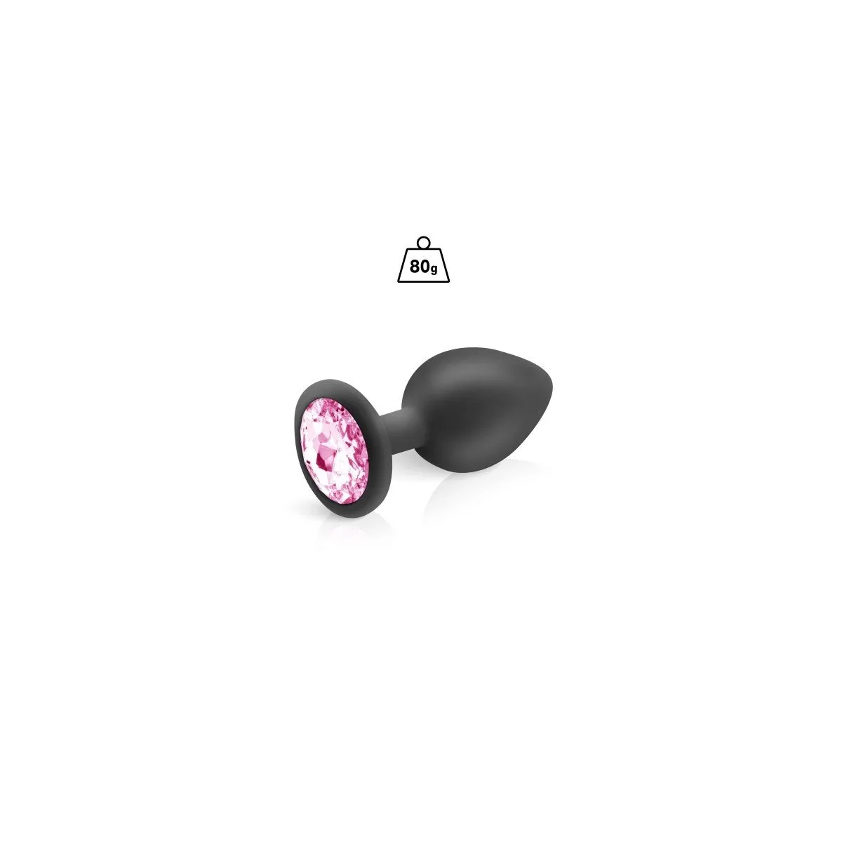 Plug de silicone de nuvem Preto+Joia L Plug de silicone de nuvem Preto+Joia L