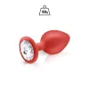 Plug de nuvem Silicone Vermelho+Bijou M