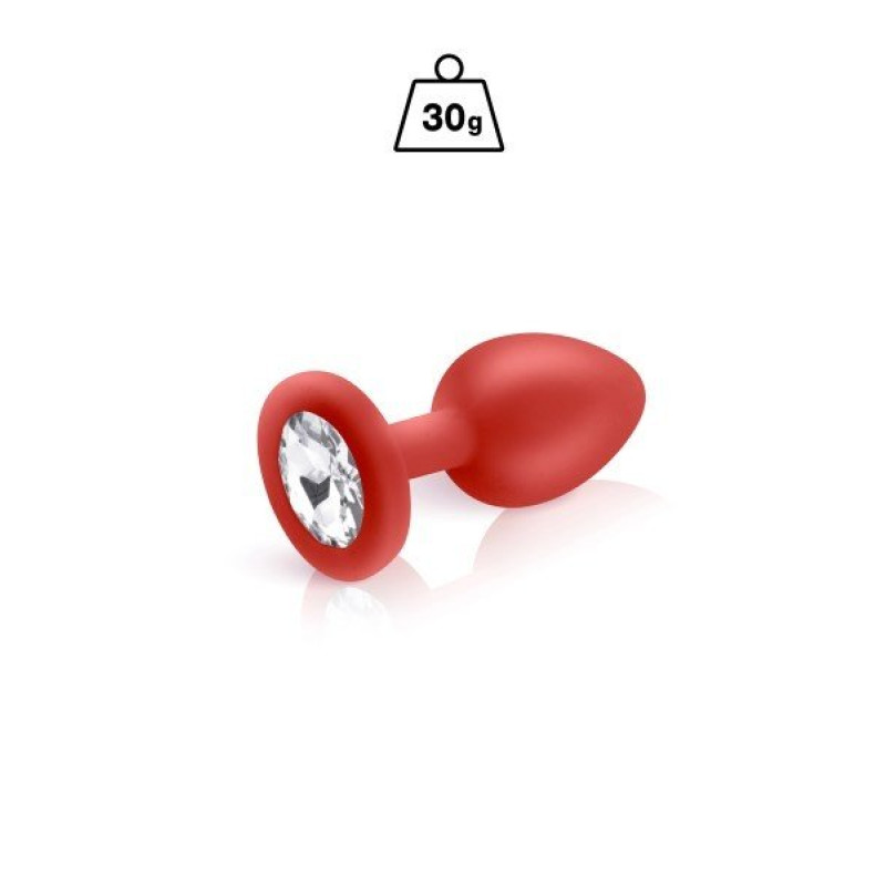 Plug de nuvem Silicone Vermelho+Bijou S