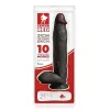 Vibrador Preto 31Cm O Capitão de Energia Vermelho