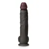 Vermelho Dildo Preto 34,5cm Prodígio Capitão Vermelho