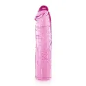 Pink Straight Dildo Clear Jelly