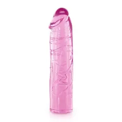 Pink Straight Dildo Clear Jelly Pure Jelly - 1