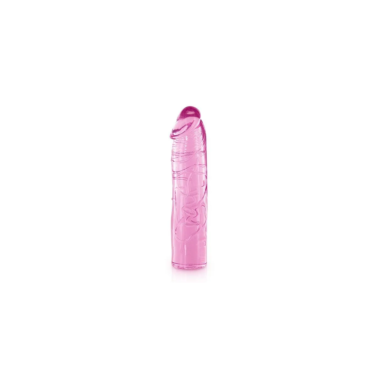 Consolador recto Pink Clear Jelly