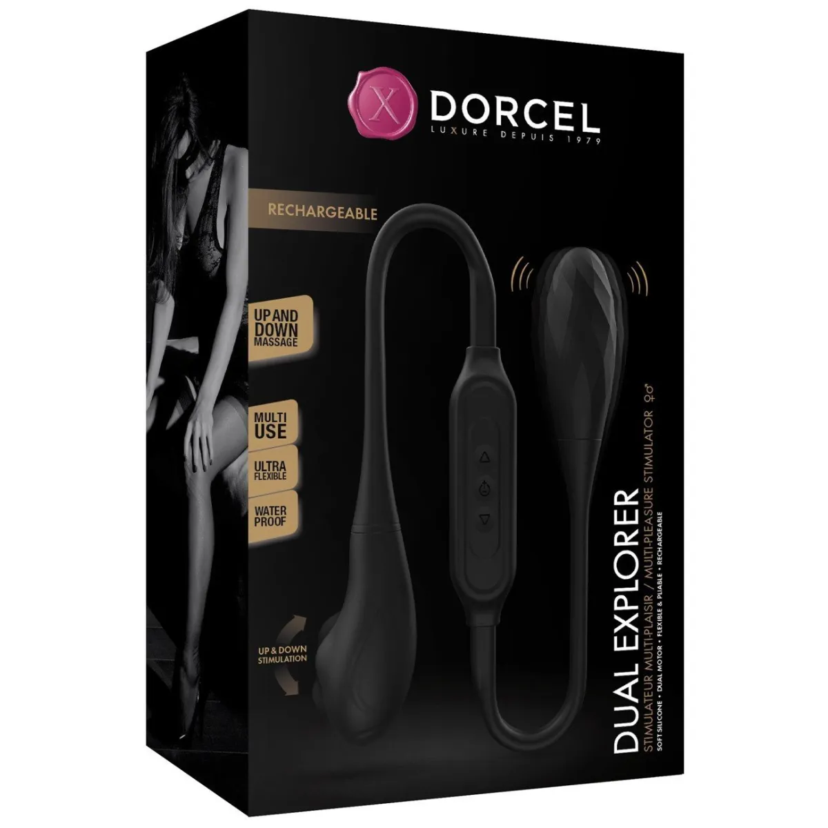 Vibrador recargable Dual Explorer