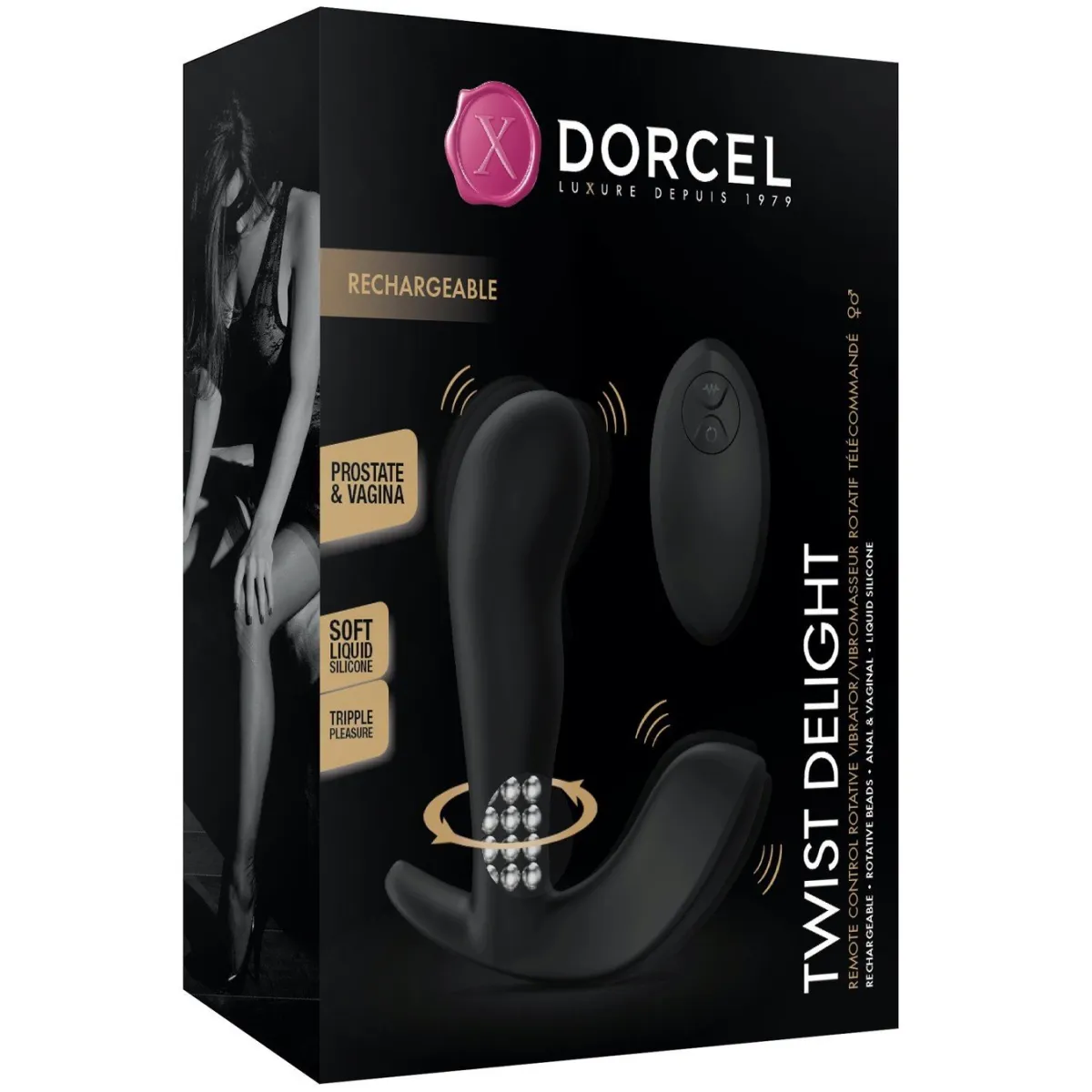 Vibrador USB con control remoto Twist Delight