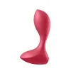 Recarregável Anal Plug Satisfyer Backdoor Lover Red